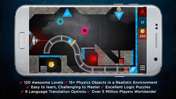 Laserbreak Lite Physics Puzzle screenshot 1 Laserbreak Lite Physics Puzzle screenshot 1