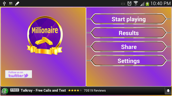 Millionaire screenshot 1 Millionaire screenshot 1