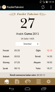 Fazilet Takvimi screenshot 2 Fazilet Takvimi screenshot 2