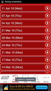 Live Toto Singapore screenshot 2 Live Toto Singapore screenshot 2